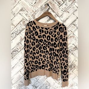a new day leopard print sweater size XS